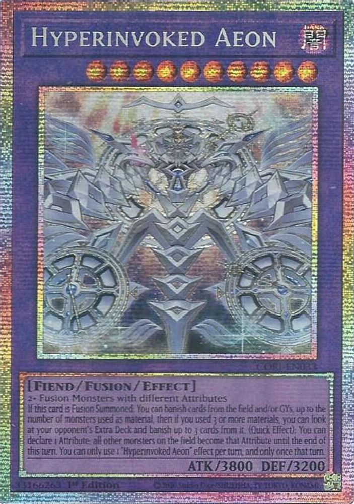 CORI-EN033 * Hyperinvoked Aeon (Starlight Rare) * Starlight Rare * Chaos Origins