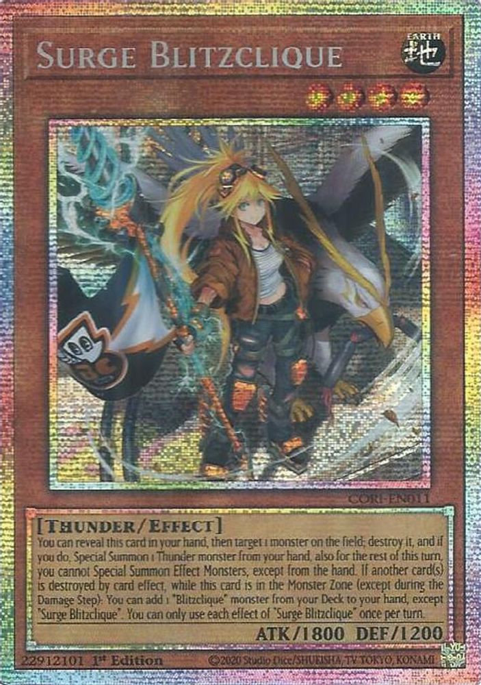 CORI-EN011 * Surge Blitzclique (Starlight Rare) * Starlight Rare * Chaos Origins