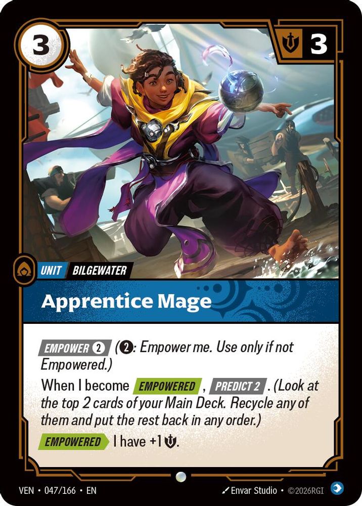 047/166 * Apprentice Mage * Common * Vendetta