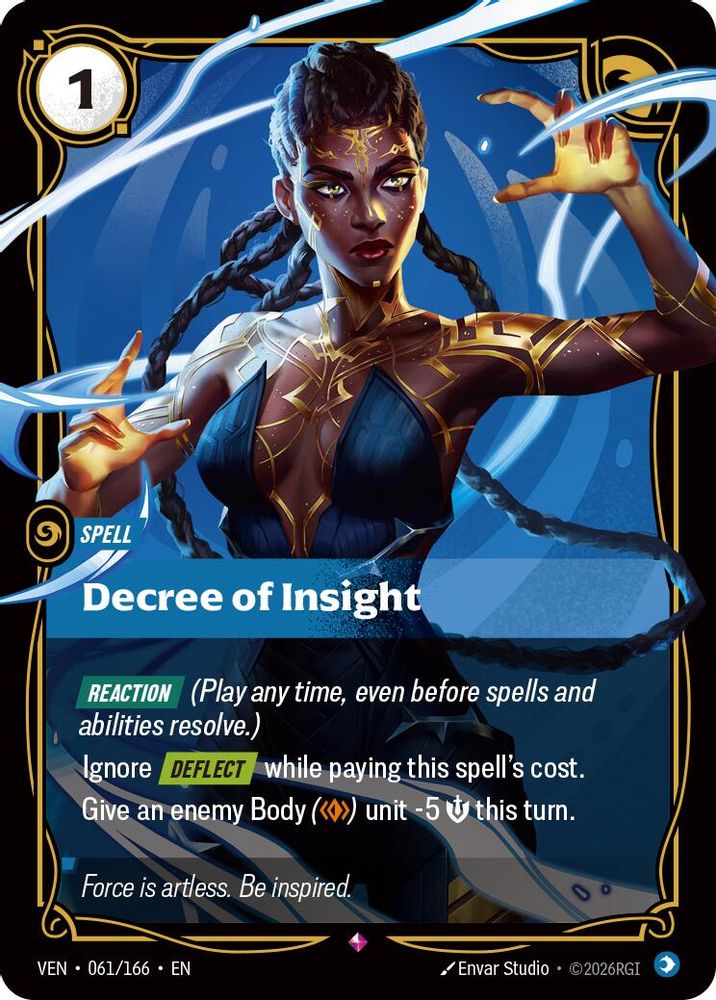 061/166 * Decree of Insight (Foil) * Rare * Vendetta