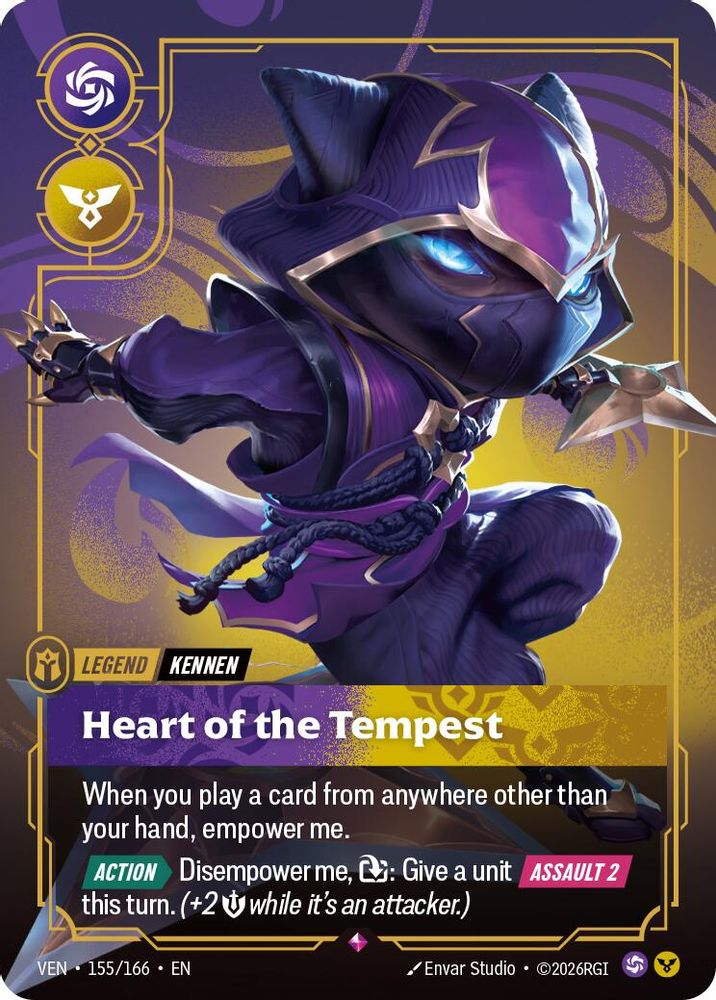 155/166 * Heart of the Tempest (Foil) * Rare * Vendetta