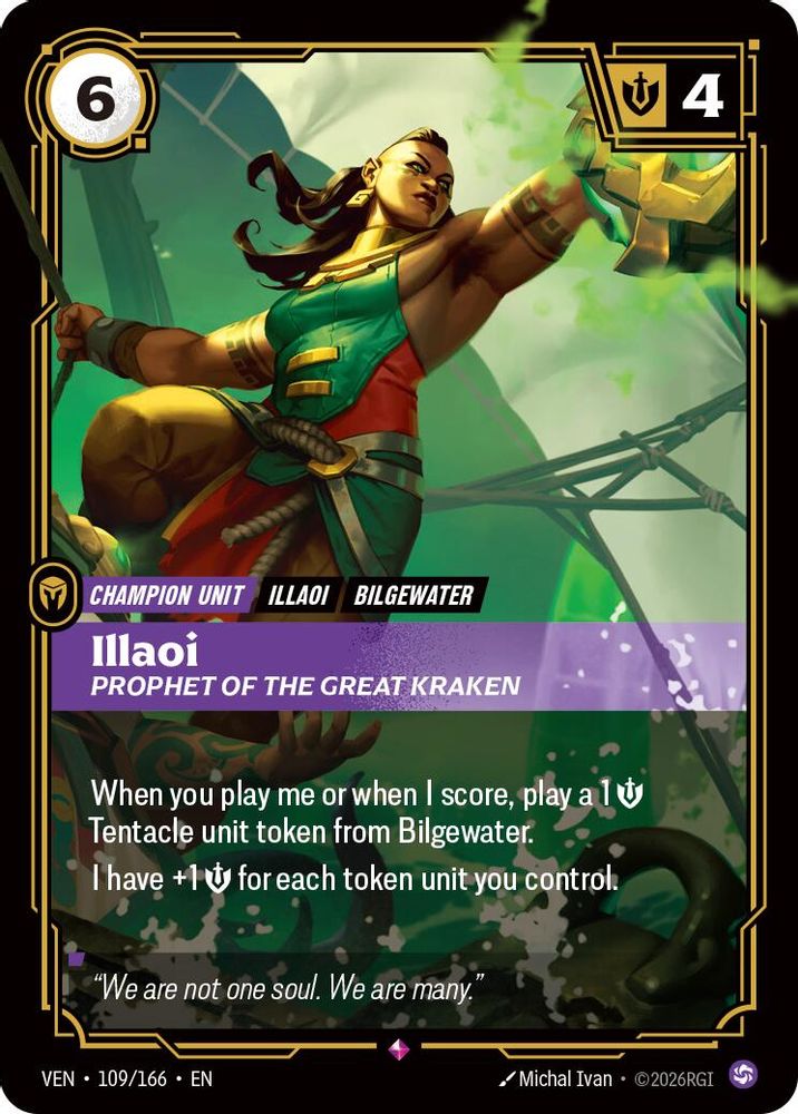 109/166 * Illaoi, Prophet of the Great Kraken (Foil) * Rare * Vendetta