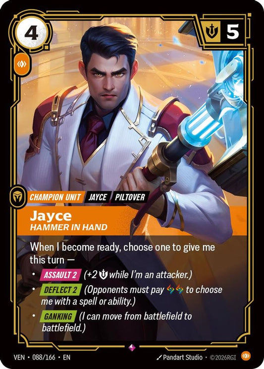 088/166 * Jayce, Hammer in Hand (Foil) * Rare * Vendetta
