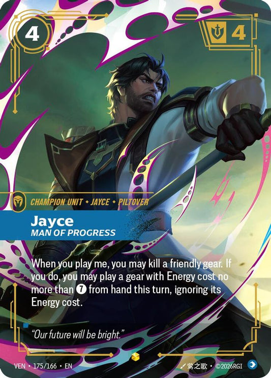 175/166 * Jayce, Man of Progress (Foil) * Rare * Vendetta