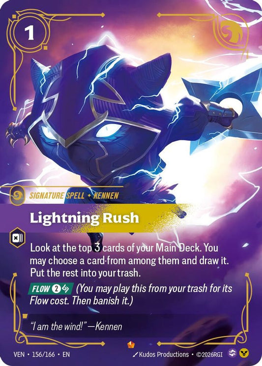 156/166 * Lightning Rush (Foil) * Epic * Vendetta