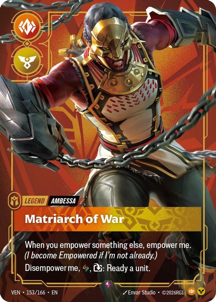 153/166 * Matriarch of War (Foil) * Rare * Vendetta
