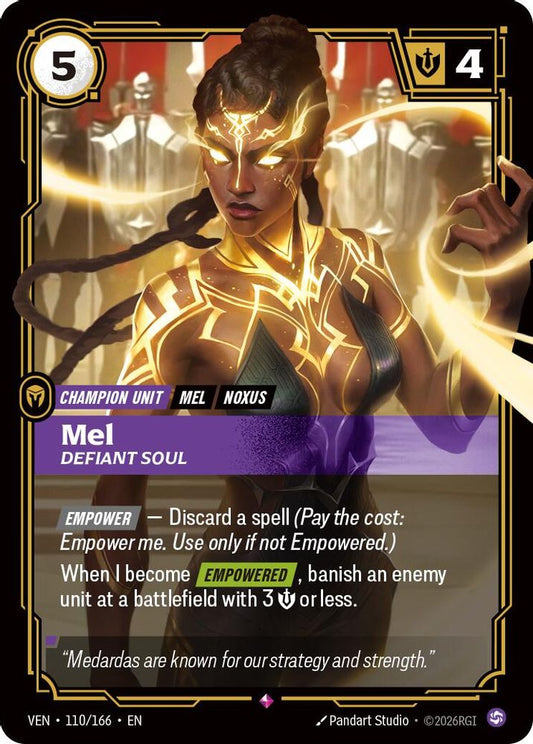 110/166 * Mel, Defiant Soul (Foil) * Rare * Vendetta