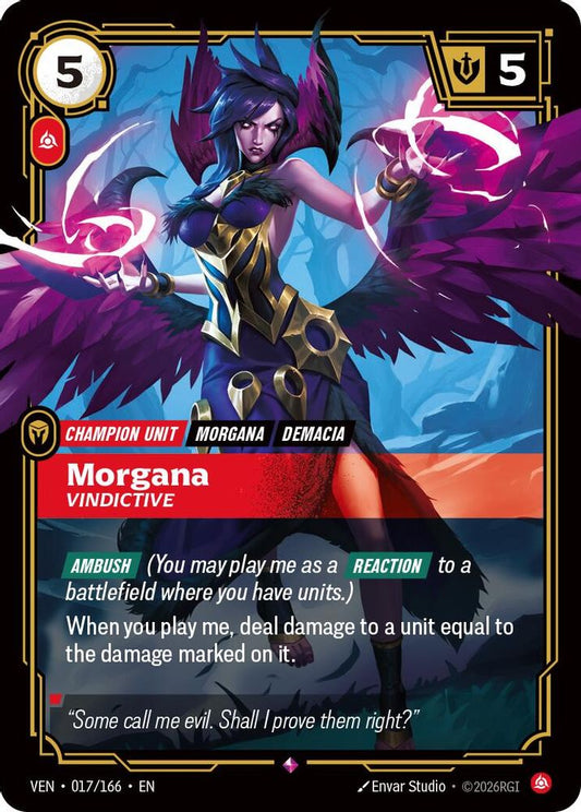 017/166 * Morgana, Vindictive (Foil) * Rare * Vendetta