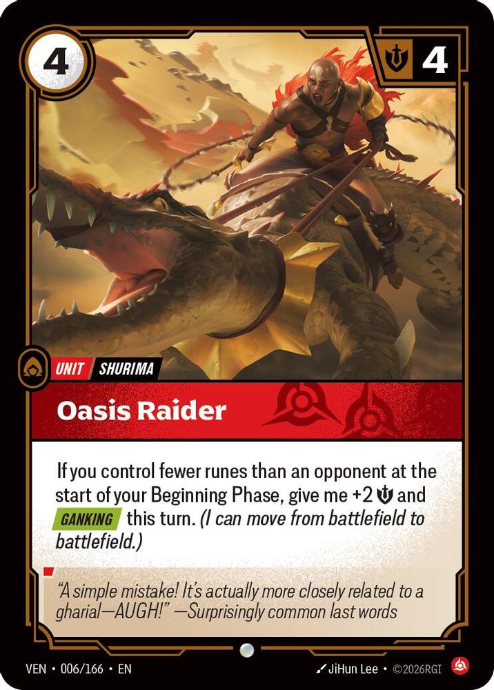 006/166 * Oasis Rider (Foil) * Common * Vendetta