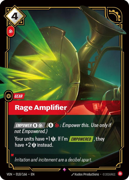 018/166 * Rage Amplifier (Foil) * Rare * Vendetta