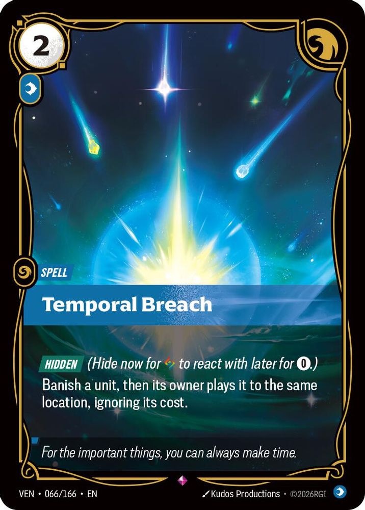 066/166 * Temporal Breach (Foil) * Rare * Vendetta