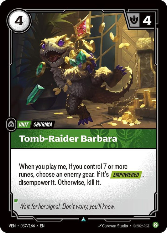 037/166 * Tomb-Raider Barbara * Uncommon * Vendetta