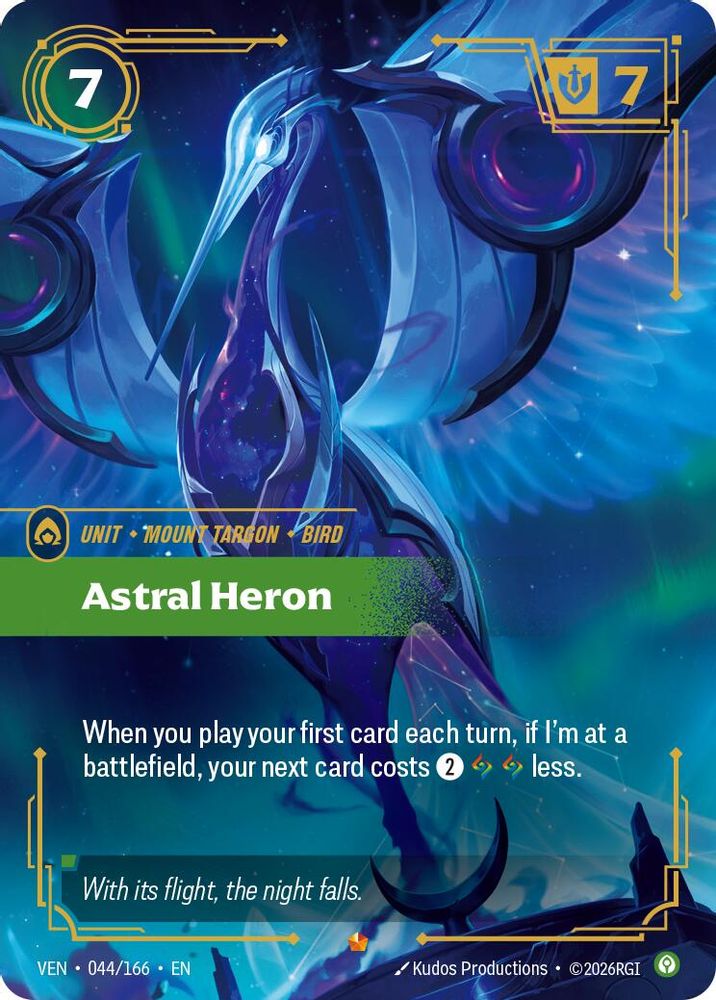 044/166 * Astral Heron (Foil) * Epic * Vendetta