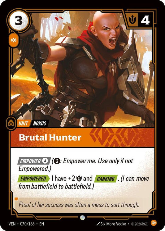 070/166 * Brutal Hunter * Common * Vendetta