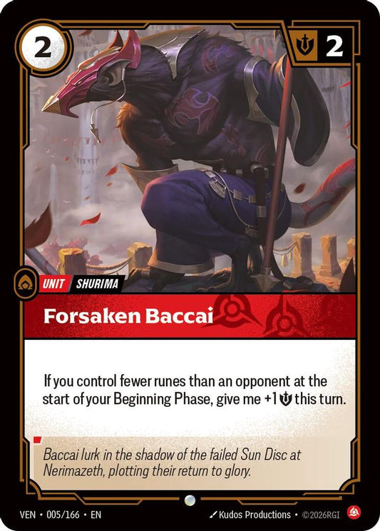 005/166 * Forsaken Baccai * Common * Vendetta