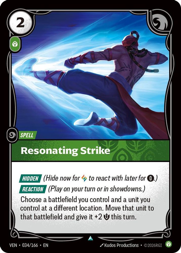 034/166 * Resonating Strike * Uncommon * Vendetta