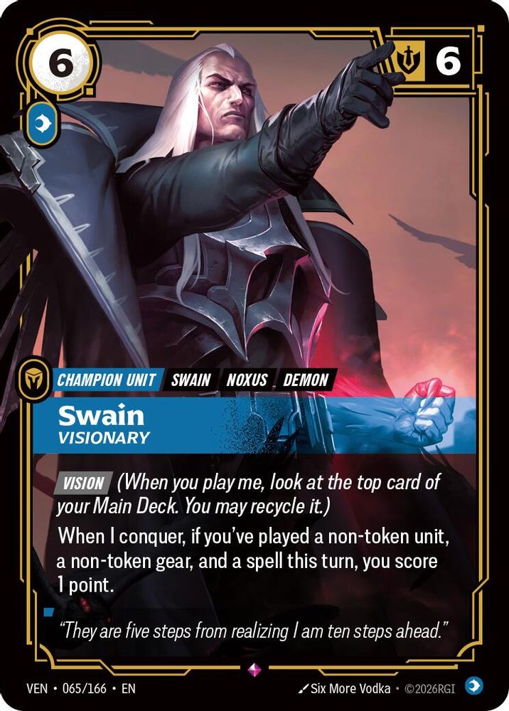 065/166 * Swain, Visionary (Foil) * Rare * Vendetta