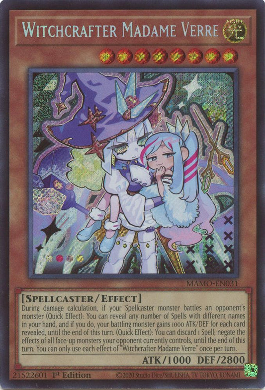 MAMO-EN031 * Witchcrafter Madame Verre * Secret Rare * Magnificent Monsters