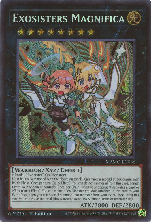 MAMO-EN036 * Exosisters Magnifica * Secret Rare * Magnificent Monsters