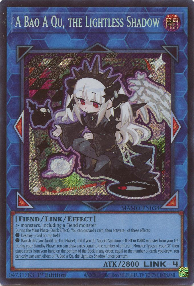 MAMO-EN038 * A Bao A Qu, the Lightless Shadow * Secret Rare * Magnificent Monsters