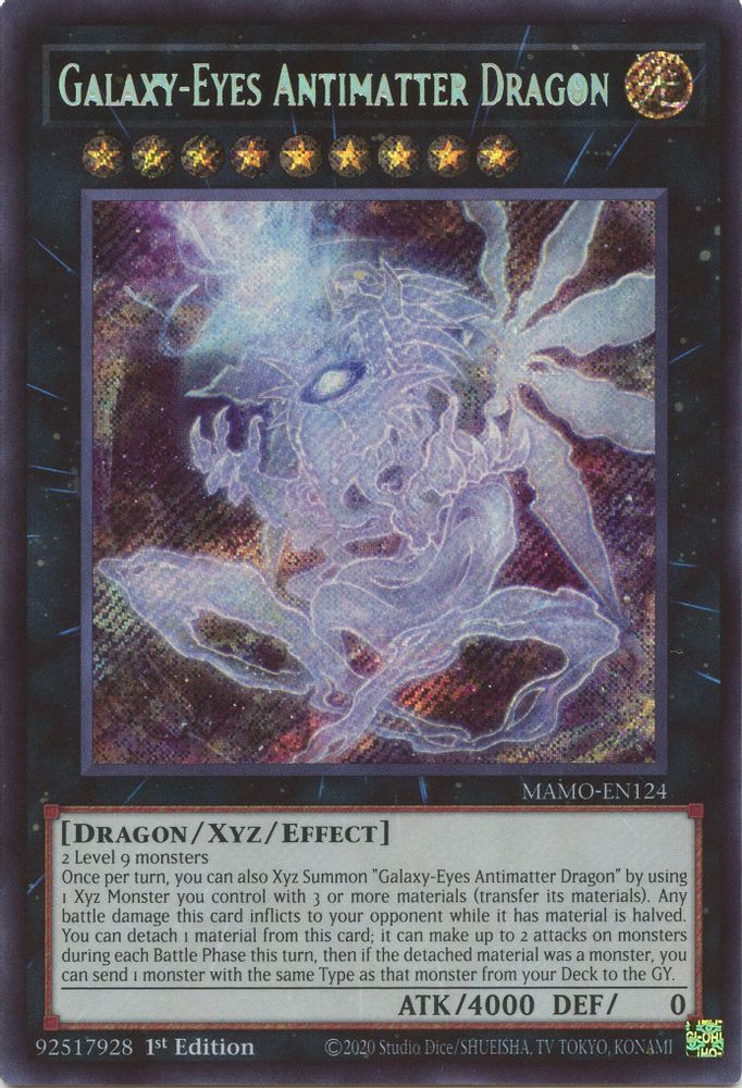 MAMO-EN124 * Galaxy-Eyes Antimatter Dragon * Secret Rare * Magnificent Monsters