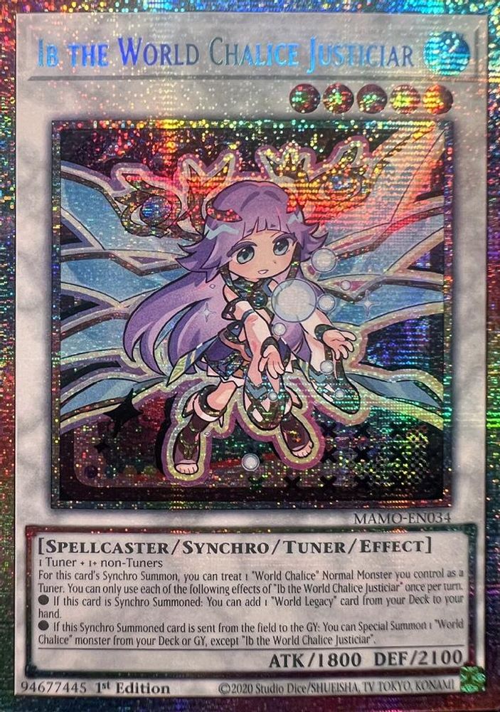 MAMO-EN034 * Ib the World Chalice Justiciar * Starlight Rare * Magnificent Monsters