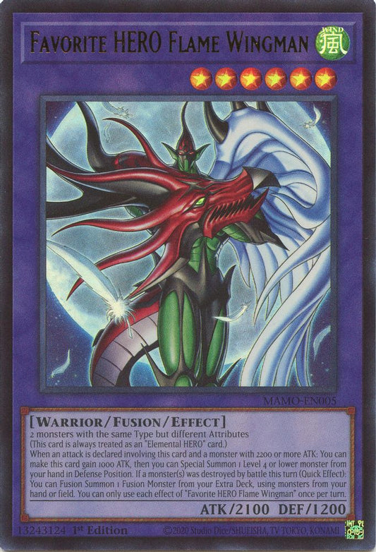 MAMO-EN005 * Favorite HERO Flame Wingman * Ultra Rare * Magnificent Monsters