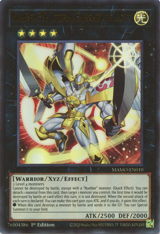 MAMO-EN010 * Number 39: Utopia, Emissary of Light * Ultra Rare * Magnificent Monsters