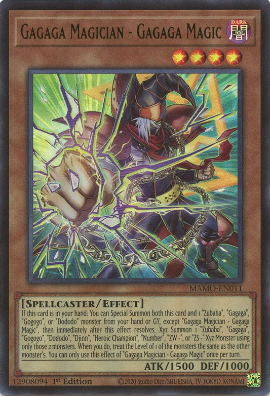 MAMO-EN011 * Gagaga Magician - Gagaga Magic * Ultra Rare * Magnificent Monsters