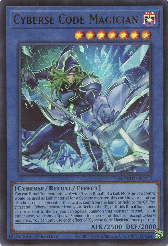 MAMO-EN017 * Cyberse Code Magician * Ultra Rare * Magnificent Monsters