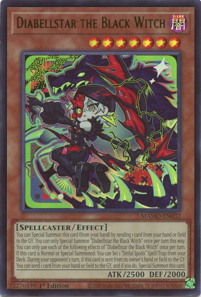 MAMO-EN032 * Diabellstar the Black Witch * Ultra Rare * Magnificent Monsters