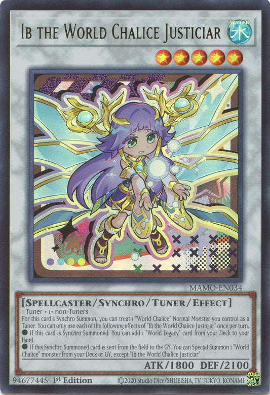 MAMO-EN034 * Ib the World Chalice Justiciar * Ultra Rare * Magnificent Monsters