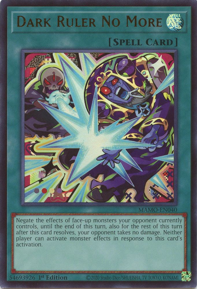 MAMO-EN040 * Dark Ruler No More * Ultra Rare * Magnificent Monsters