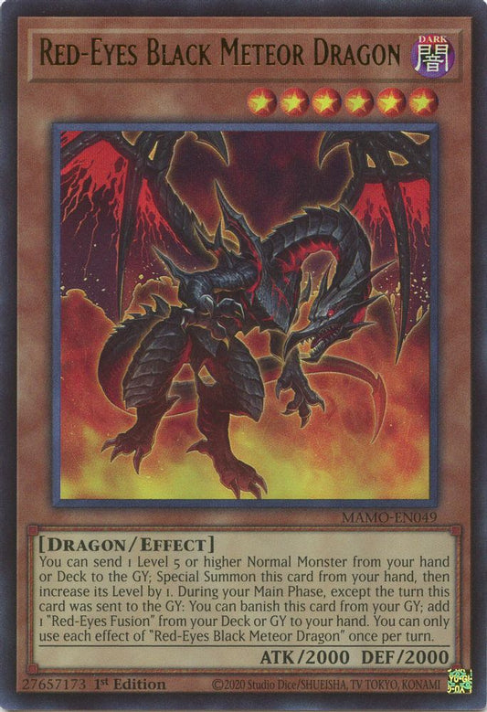 MAMO-EN049 * Red-Eyes Black Meteor Dragon * Ultra Rare * Magnificent Monsters