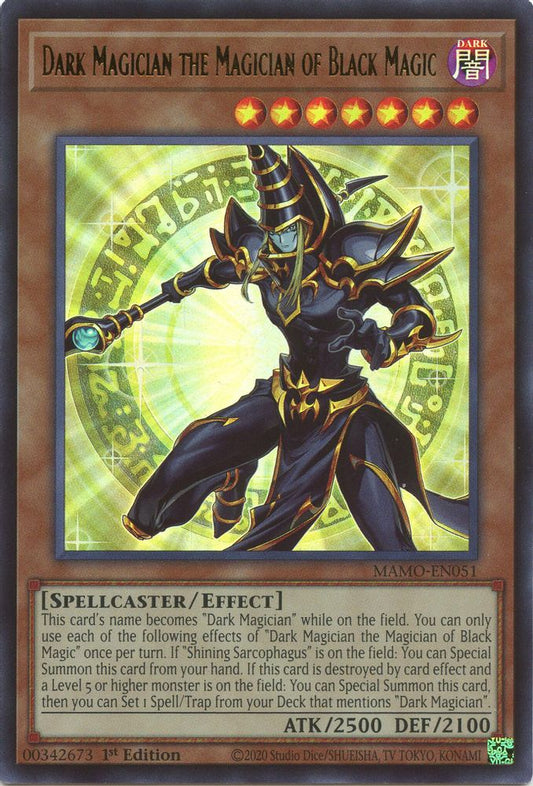 MAMO-EN051 * Dark Magician the Magician of Black Magic * Ultra Rare * Magnificent Monsters
