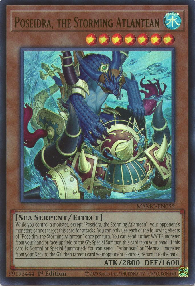 MAMO-EN055 * Poseidra, the Storming Atlantean * Ultra Rare * Magnificent Monsters