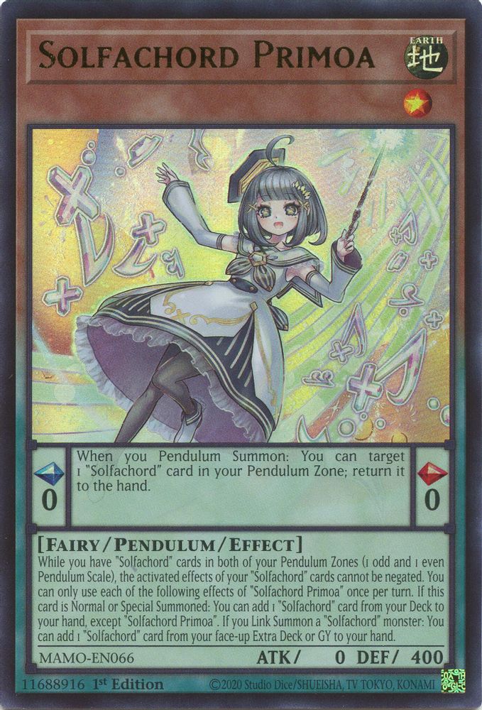 MAMO-EN066 * Solfachord Primoa * Ultra Rare * Magnificent Monsters