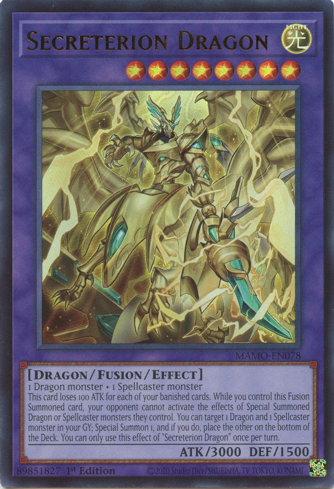 MAMO-EN078 * Secreterion Dragon * Ultra Rare * Magnificent Monsters