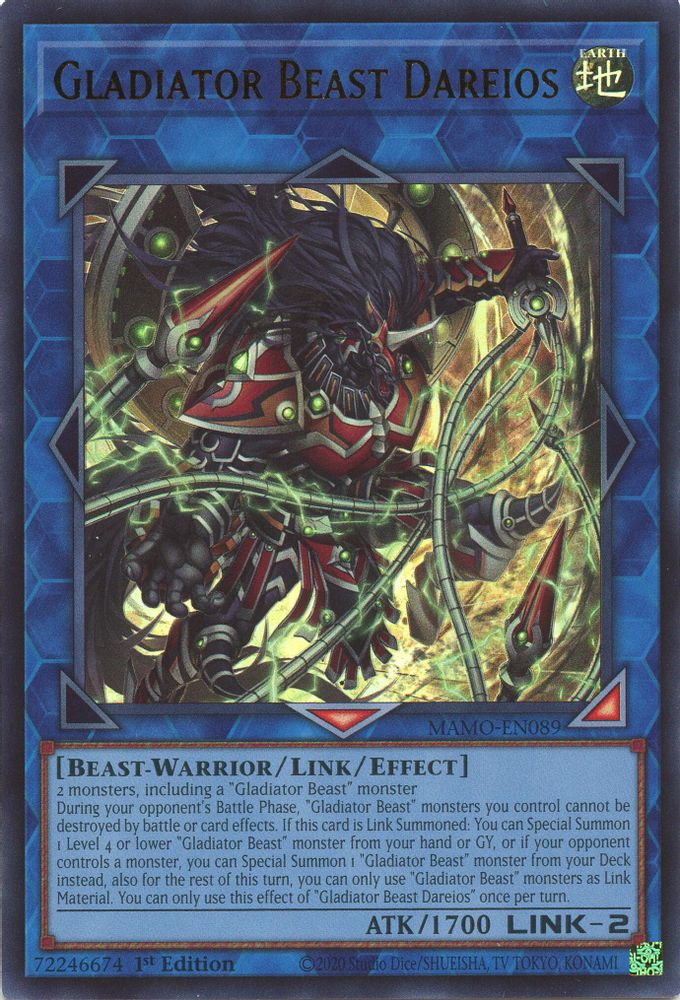 MAMO-EN089 * Gladiator Beast Dareios * Ultra Rare * Magnificent Monsters
