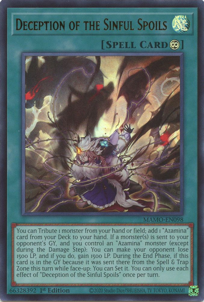 MAMO-EN098 * Deception of the Sinful Spoils * Ultra Rare * Magnificent Monsters