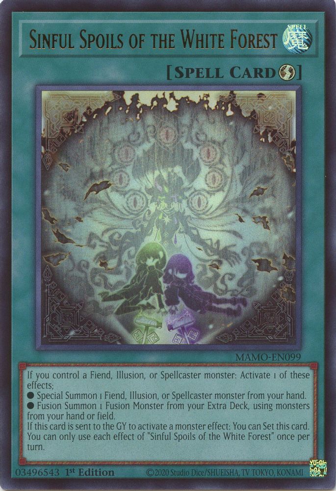 MAMO-EN099 * Sinful Spoils of the White Forest * Ultra Rare * Magnificent Monsters