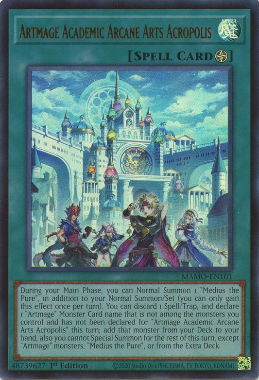 MAMO-EN101 * Artmage Academic Arcane Arts Acropolis * Ultra Rare * Magnificent Monsters