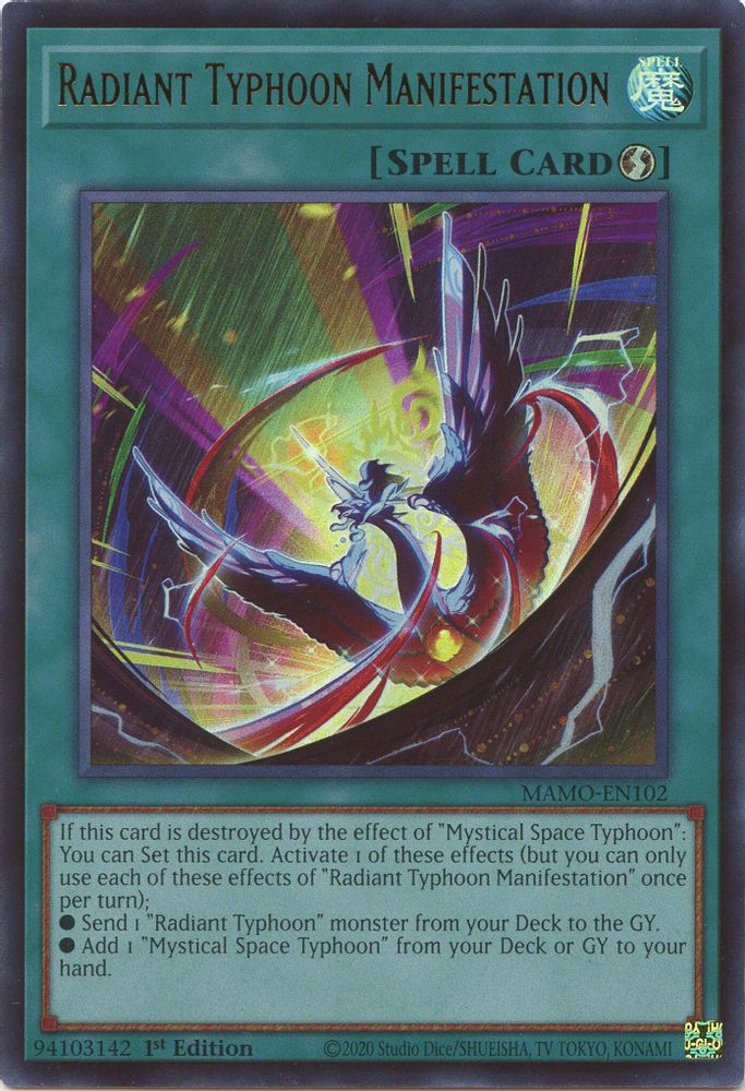 MAMO-EN102 * Radiant Typhoon Manifestation * Ultra Rare * Magnificent Monsters