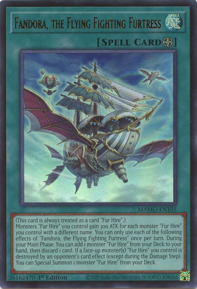 MAMO-EN105 * Fandora, the Flying Fighting Furtress * Ultra Rare * Magnificent Monsters