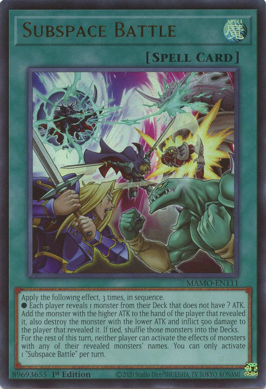 MAMO-EN111 * Subspace Battle * Ultra Rare * Magnificent Monsters