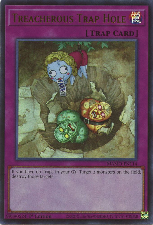 MAMO-EN114 * Treacherous Trap Hole * Ultra Rare * Magnificent Monsters