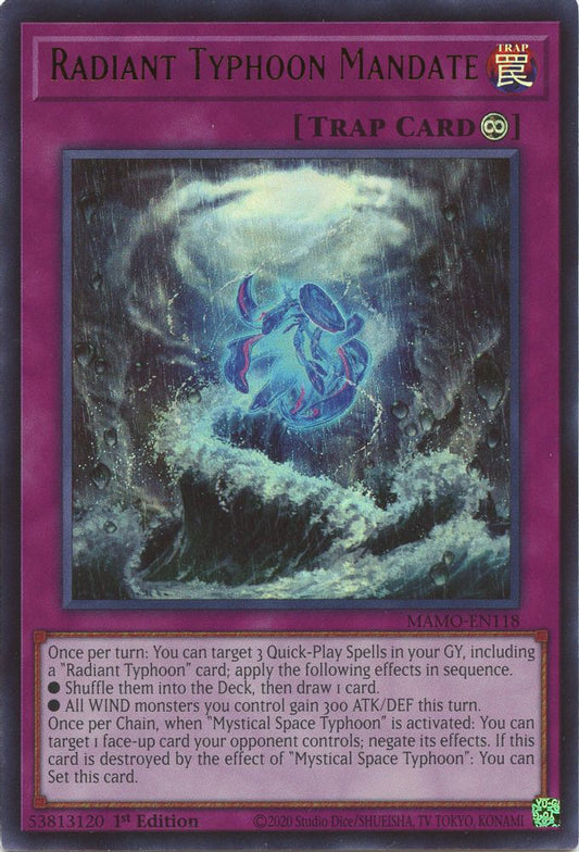 MAMO-EN118 * Radiant Typhoon Mandate * Ultra Rare * Magnificent Monsters