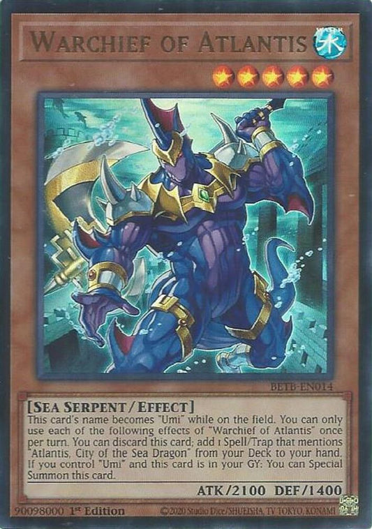 BETB-EN014 * Warchief of Atlantis * Ultra Rare * Beyond the Brave