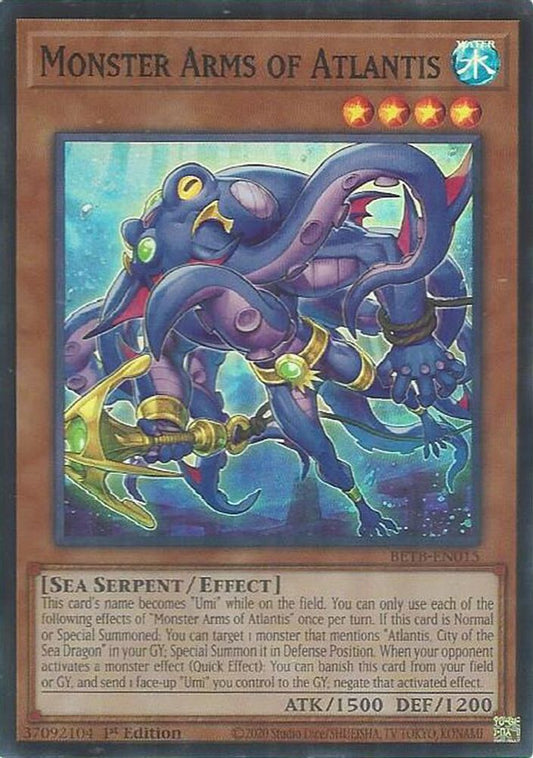 BETB-EN015 * Monster Arms of Atlantis * Super Rare * Beyond the Brave
