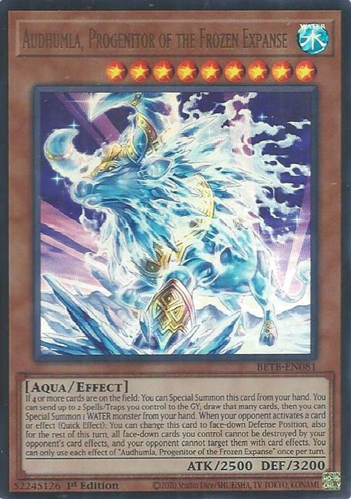 BETB-EN081 * Audhumla, Progenitor of the Frozen Expanse * Ultra Rare * Beyond the Brave